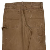 Wrangler Carpenter Trousers - 34W 32L Brown Cotton