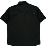 Quiksilver Short Sleeve Shirt - XL Black Polyester