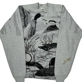 Fruit Of The Loom Graphic Sweatshirt - XL Grey Cotton Blend