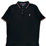 Polo By Ralph Lauren Slim Fit Polo Shirt - XL Black Cotton