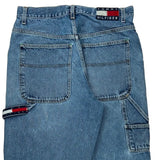 Tommy Jeans Wide Leg Carpenter Jeans - 31W 28L Blue Denim