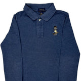 Age 7 Polo Bear Polo By Ralph Lauren Polo Shirt - Small Blue Cotton