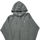 Champion Hoodie - Large Grey Cotton Blend