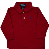 Age 12 Months Polo By Ralph Lauren Polo Shirt - 3XS Red Cotton