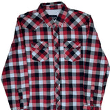 American Eagle Checked Flannel Shirt - XL Black Cotton