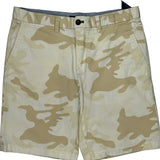 Tommy Hilfiger Camo Chino Shorts - 34W 9L Beige Cotton