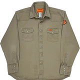Wrangler Shirt - XL Khaki Cotton