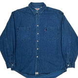 Levis Denim Shirt - Large Blue Cotton
