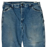 Dickies Double Knee Carpenter Jeans - 36W 30L Blue Cotton
