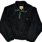 Made In USA Woolrich Collared Fleece - 2XL Black Polyester