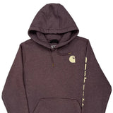 Carhartt Hoodie - Large Purple Cotton