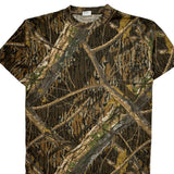 Shadow Branch Brand Camo Mossy Oak Camo T-Shirt - Large Camo Cotton Blend