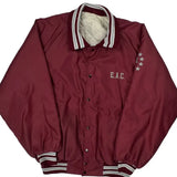 E.A.C. Unbranded Varsity Jacket - XL Burgundy Polyester