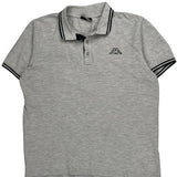 Kappa Polo Shirt - Large Grey Cotton