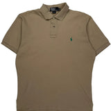 Polo By Ralph Lauren Polo Shirt - Medium Beige Cotton