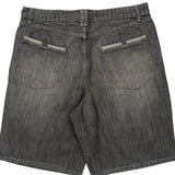 Unbranded Baggy Denim Shorts - 37W 10L Gray Denim