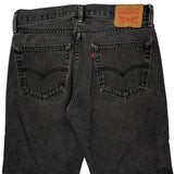 Levis Denim Shorts - 32W 9L Black Cotton