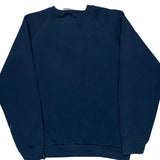 Fruit Of The Loom Blank Sweatshirt - Large Navy Cotton Blend