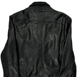 Nautica Leather Jacket - Medium Black Leather