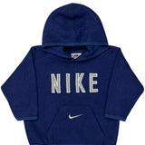 Age 4 Nike Spellout Hoodie - Small Blue Polyester