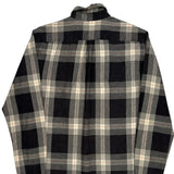 Levis Checked Flannel Shirt - Medium Black Cotton