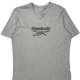 Reebok T-Shirt - Large Grey Cotton