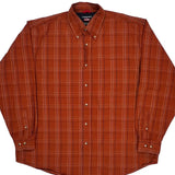 Wrangler Checked Shirt - XL Orange Cotton