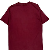 Santa Cruz T-Shirt - Small Burgundy Cotton