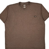 Dickies T-Shirt - 2XL Brown Polyester Blend