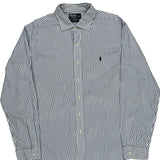 Polo By Ralph Lauren Striped Shirt - XL Blue Cotton