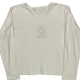 Mickey Mouse Disney Cartoon Long Sleeve T-Shirt - Large White Cotton