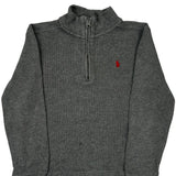 Age 7 Polo By Ralph Lauren 1/4 Zip - XS Gray Cotton