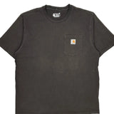 Carhartt T-Shirt - Large Gray Cotton