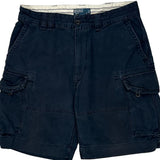 Polo By Ralph Lauren Cargo Shorts - 34W 10L Navy Cotton