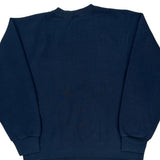 90S Blank Gildan Sweatshirt - Large Navy Cotton