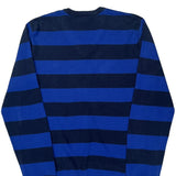Lacoste Striped Sweater - Medium Blue Cotton