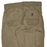Carhartt Double Knee Carpenter Trousers - 34W 32L Beige Cotton