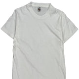 Blank Fruit Of The Loom Single Stitch T-Shirt - Small White Cotton