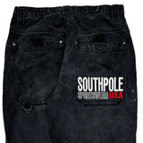 Southpole Graphic Jeans - 34W 30L Black Cotton