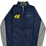 Lowes Racing Team Chase Authentics Nascar Windbreaker - Large Gray Nylon