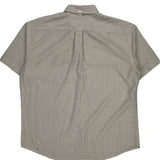 Tommy Hilfiger Checked Short Sleeve Shirt - XL Beige Cotton
