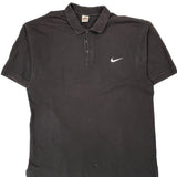 Nike Polo Shirt - 2XL Black Cotton