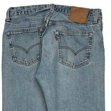 501 Levis Jeans - 32W 30L Light Wash Cotton