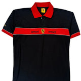 Scuderia Ferrari Graphic Polo Shirt - Large Black Cotton