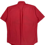Ralph Lauren Short Sleeve Shirt - Medium Red Cotton