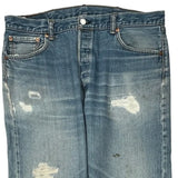 501 Levis Jeans - 36W 31L Light Wash Cotton