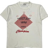 80S Bainbridge Island Softbal Sledman Graphic T-Shirt - Large White Cotton