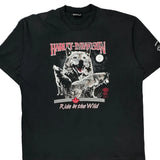 Single Stitch Ride In The Wild Harley Davidson T-Shirt - Large Black Cotton