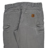 Carhartt Carpenter Trousers - 34W 33L Grey Cotton