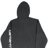 Carhartt Spellout Hoodie - Small Black Cotton